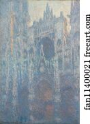 The Portal of Rouen Cathedral in Morning Light