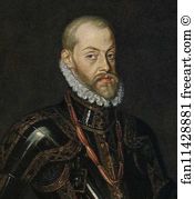 Portrait of King Philip II. Detail