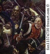 Russian Troops under Suvorov Crossing the Alps. Detail