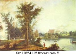 View on the Gatchina Palace from Long Island