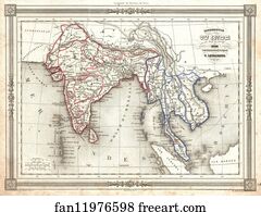 Hindoustan ou Inde en deca du Gange et Inde Transgangetique par V. Levasseur Geographe.