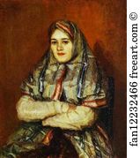 Portrait A. I. Yemelyanova, née Shreider in a Dress of a Siberian Town-Dweller
