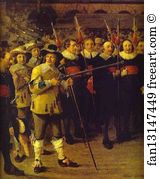 Members of Antwerp Town Council and Masters of the Armaments Guild. Detail