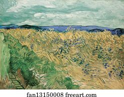 Wheatfield With Cornflowers
