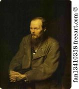Portrait of the Author Feodor Dostoyevsky