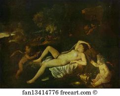 The Sleeping Venus and Cupid