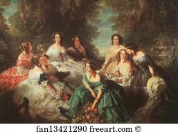 Portrait of Empress Eugénie Surrounded by Her Maids of Honor