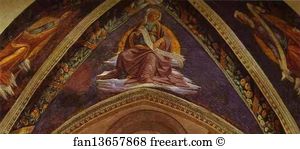 The Confirmation of the Rule of the Order of St. Francis by Pope Honorius III. Detail