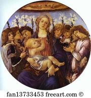 Madonna and Child with Eight Angels (Tondo Raczynski)