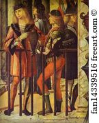 The Legend of St. Ursula: The Arrival of the English Ambassadors. Detail
