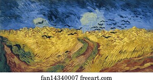 Wheatfield with Crows