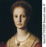 Portrait of Lucrezia Panciatichi. Detail