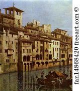 Arno in Florence. Detail