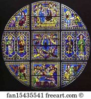 Window Showing the Death, Assumption and Coronation of the Virgin