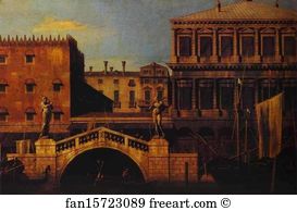 Capriccio: the Ponte della Pescaria and Buildings on the Quay