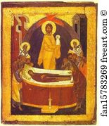 The Dormition. The reverse of The Don Virgin icon
