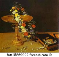 Still-Life with Flowers and Jewelry