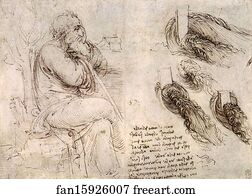 Old Man with Water Studies