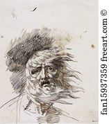 Study of an Old Man, Perhaps for the Head of King Lear