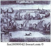 The Bringing of 4 Swedish Frigates in St. Petersburg after the Victory in the Battle of Grengam, September 8 1720