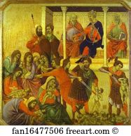 Maestà (front, predella) The Massacre of the Innocents