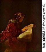 Rembrandt's Mother as Biblical Prophetess Hannah
