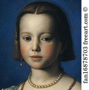 Portrait of Bia de'Medici. Detail