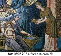 Nativity of the Virgin. Detail
