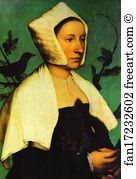 Portrait of Unknown Lady with a Squirrel and Starling