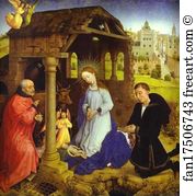 Middelburg Altarpiece. Nativity. Detail