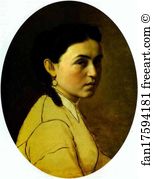 Portrait of Yelena Perova, née Scheins, The Artist's First Wife
