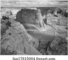 View of valley from mountain, "Canyon de Chelly" National Monument, Arizona.  Photographs of National Parks and Monuments, compiled 1941 - 1942, documenting the period ca. 1933 - 1942.