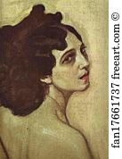 Portrait of Ida Rubenstein. Detail