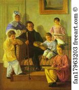 The Family Portrait of A. Bashilov with His and Count de Balman's Children
