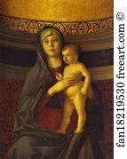 Frari Triptych. Madonna and Child. Detail