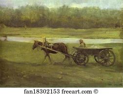 Peasant Woman in a Cart