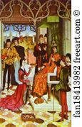 The Empress's Ordeal by Fire in front of Emperor Otto III