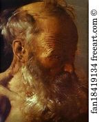 Repenting of St. Jerome. Detail
