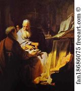 Two Scholars Disputing (Peter and Paul?)