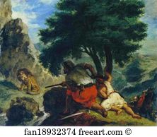 The Lion Hunt in Marocco