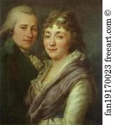 Portrait of V. I. Mitrofanov and M. A. Mitrofanova