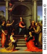 The Annunciation, with Saints Margaret, Mary Magdalen, Paul, John the Baptist, Jerome and Francis