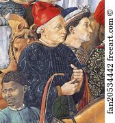 Procession of the Magus Balthazar. Detail