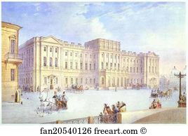 Mariinsky Palace as Seen from the Blue Bridge