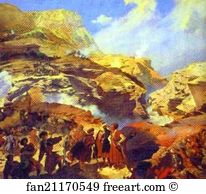 Battle of Akhatle between Russians and Circassians on May 8, 1841