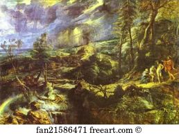 Stormy Landscape with Philemon and Baucis