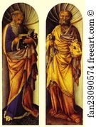 St. John the Evangelist (left); The Apostle Peter (right)