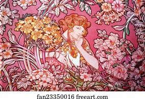 Woman Among The Flowers