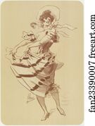 Original drawing for Les Maîtres de l’Affiche for issue 58, Sept 1900.