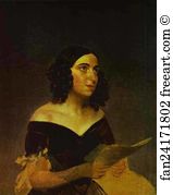 Portrait of Singer A. Ya. Petrova